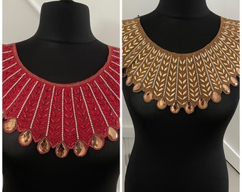 Neckline Applique Trim Rhinestone Neckline Rhinestone Applique Embellishment