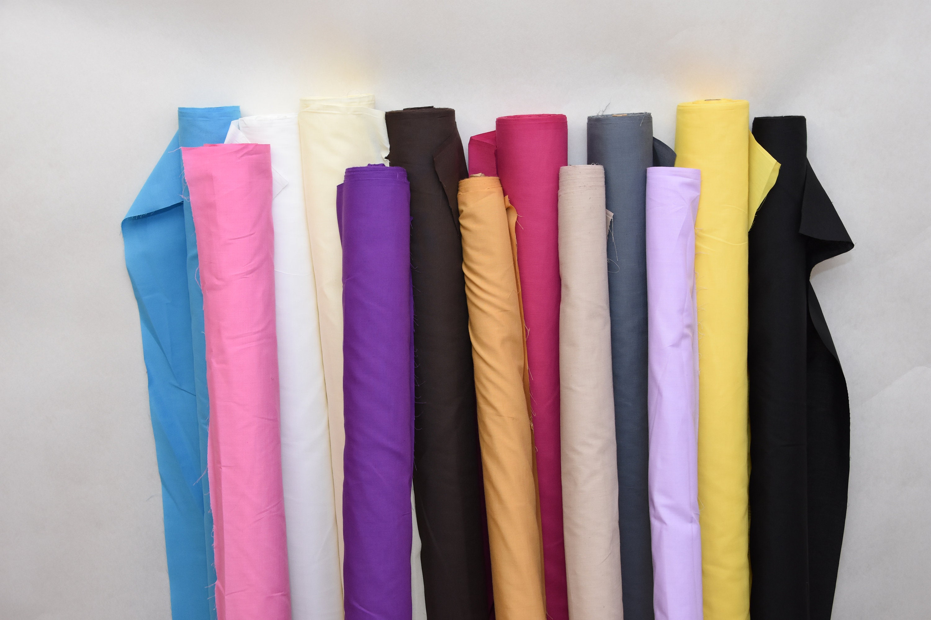 Plain Cotton Lining Fabric. Poly Cotton Fabric 45 Wide Etsy UK