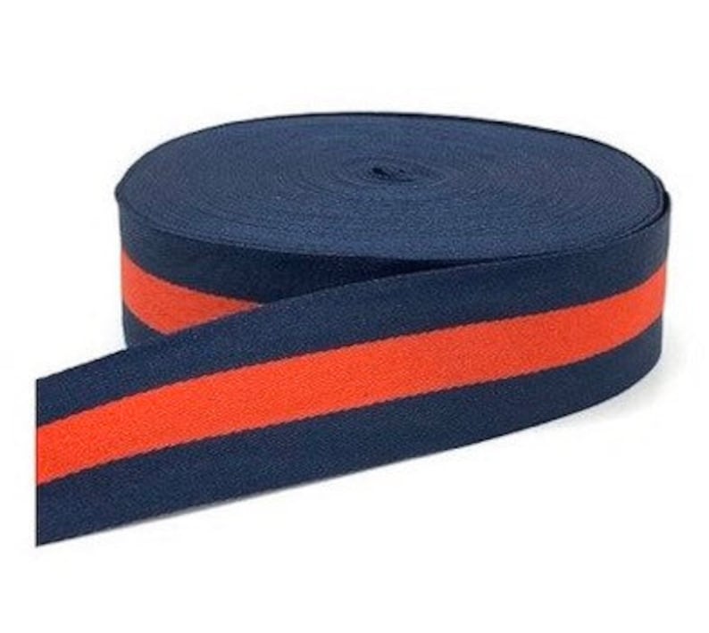 Fashion ribbon Sold by yard. 1.6ins Red And Blue Ribbon Ribbon webbing