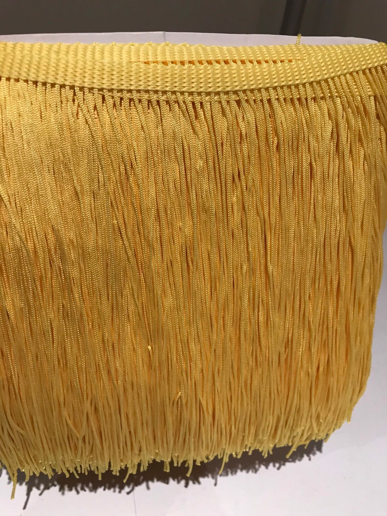 Yellow fringe / trim . 7 ins/ 18 centimetres . Sold by yard . | Etsy