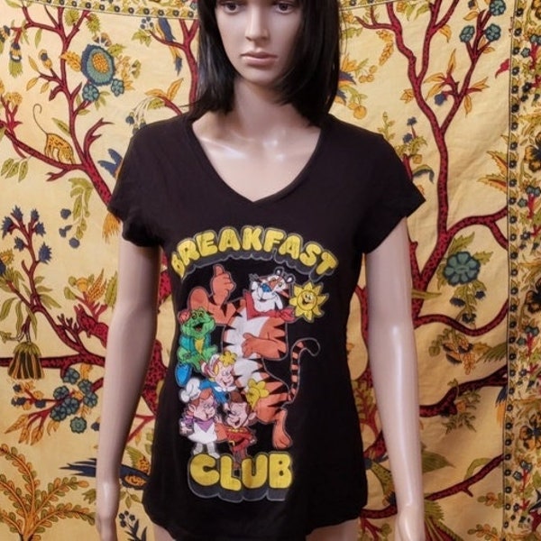 Kellogg's 2010 Breakfast Club V-neck t-shirt Juniors Size Large 11/13