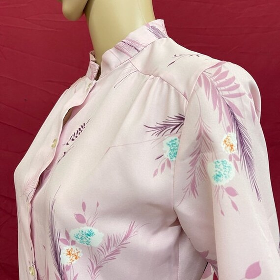 Vintage 1960’s handmade lavender button up blouse… - image 3