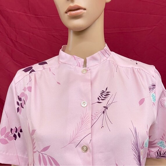 Vintage 1960’s handmade lavender button up blouse… - image 2