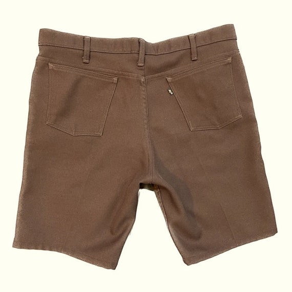 Vintage 70’s Brown Levi’s 520 Bermuda shorts Size… - image 2