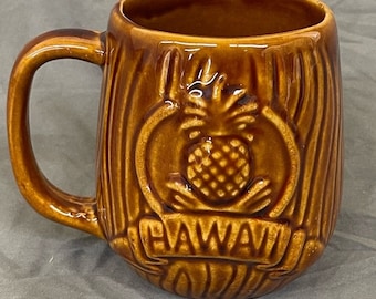 Vintage Pacific Mercantile Hawaii Pineapple Tiki Style Mug