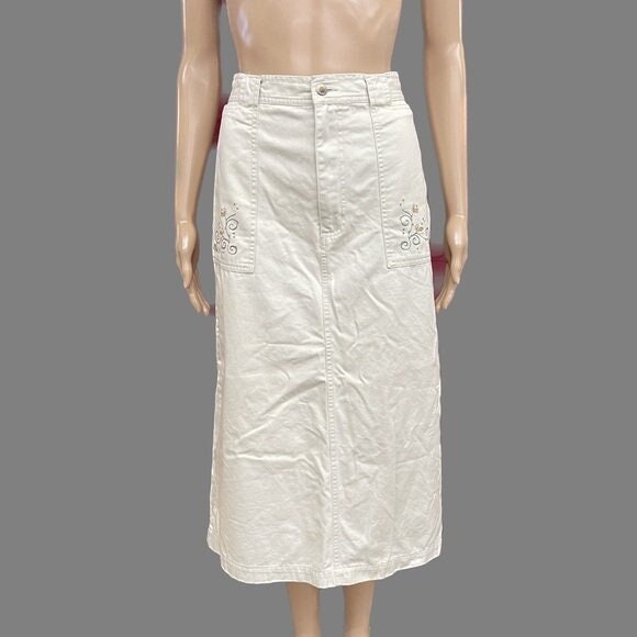 Khaki Long Skirt Etsy