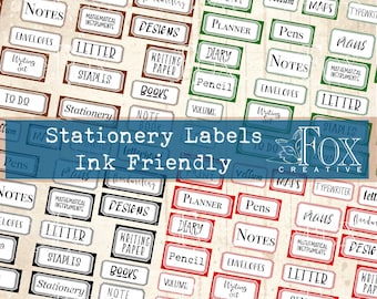 Simple Stationery Labels (Ink Friendly versions) DIGI20 57