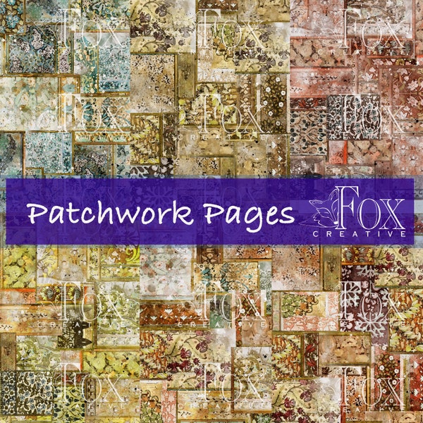 Patchwork Background Pages, Digital Kit DGI20 40