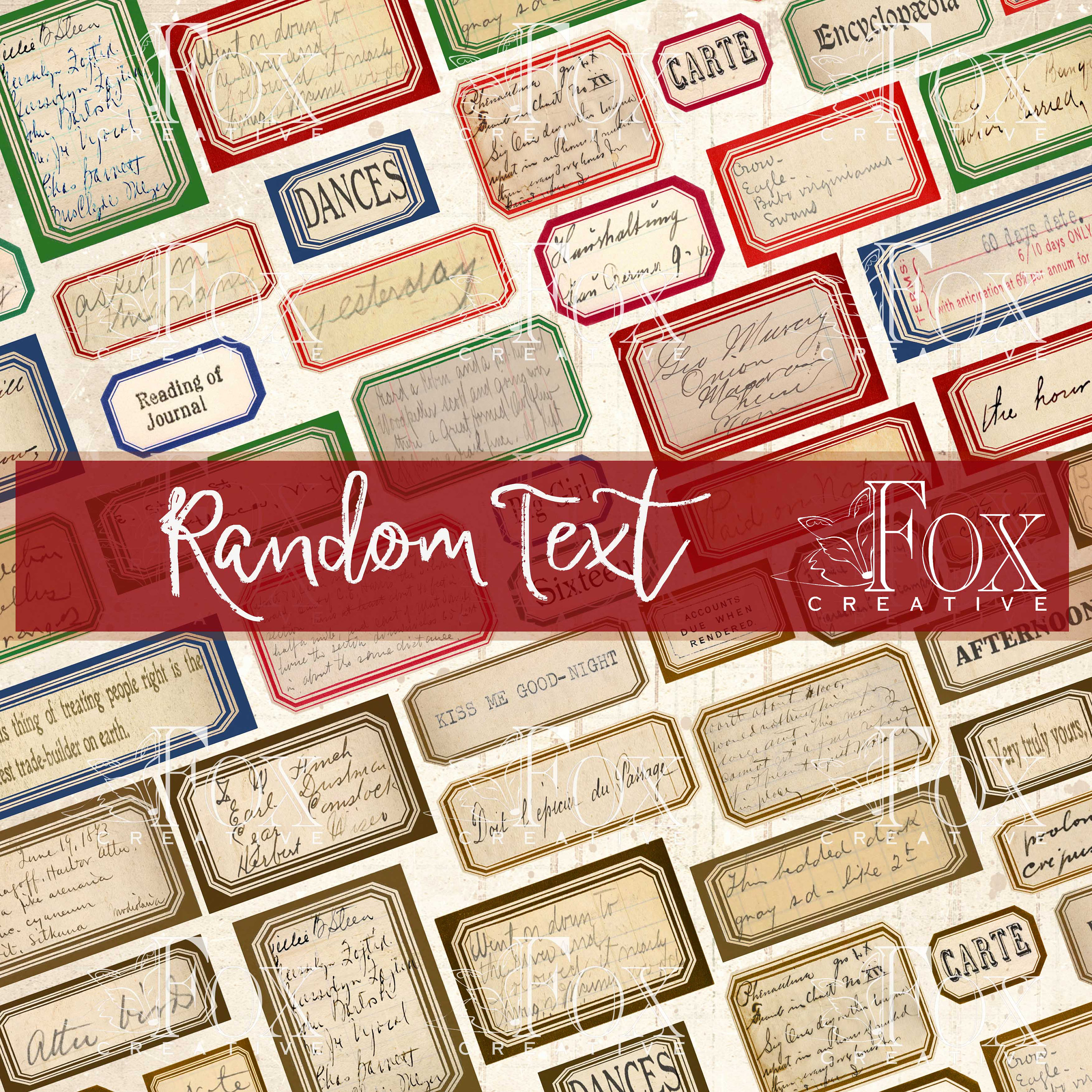 Random Text Labels - Digital Kit DIGI20 13