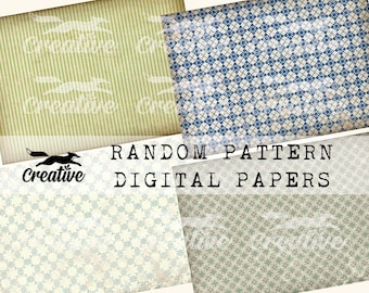 Grungy Random Pattern Papers, Digital Background Papers, DIGI22 04