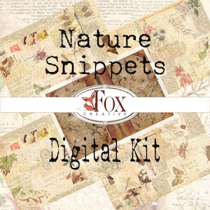 Nature Snippets, Digital Journal Kit.  DIGI19 38