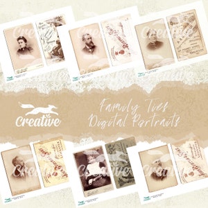 Legami familiari, ritratti vintage digitali, kit digitale, DIGI21 51