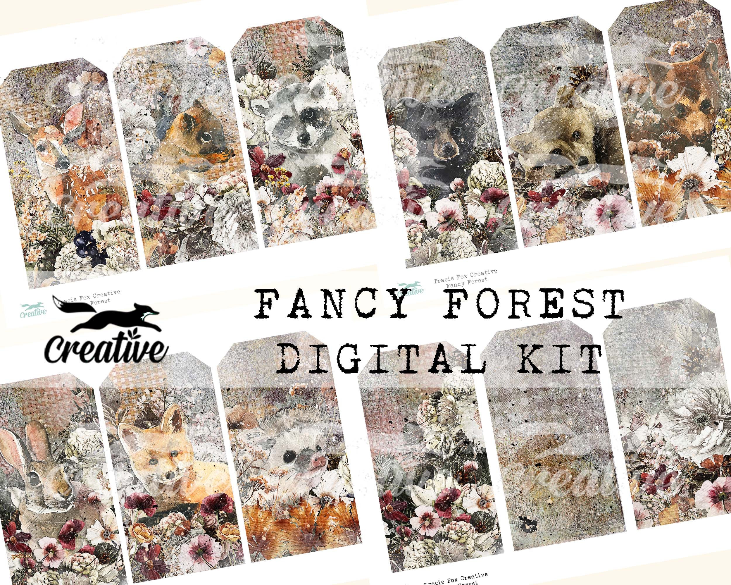 Fancy Forest Quilt Kit by Elizabeth Hartman - 784626946057