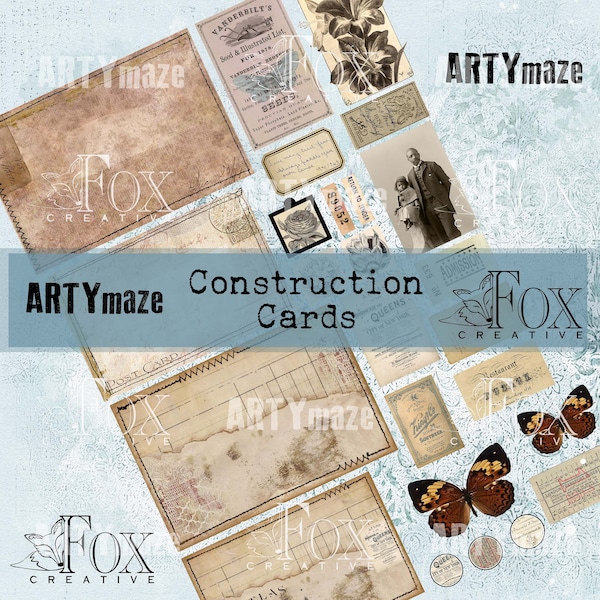Construction Cards: Digital journal kit COLAB20 03
