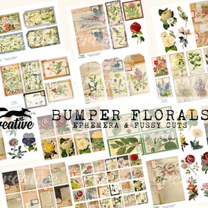 Bumper Florals: Ephemera and Fussy Cut Digital Kit, DIGI22 08