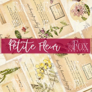 PETITE FLEUR - Botanisch tijdschrift, kortstondige, afdrukbare digitale plakboekkit DIGI20 17