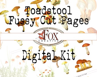 Toadstool Images, Fussy Cut Pages, Toadstool Digital Kit DIGI19 33