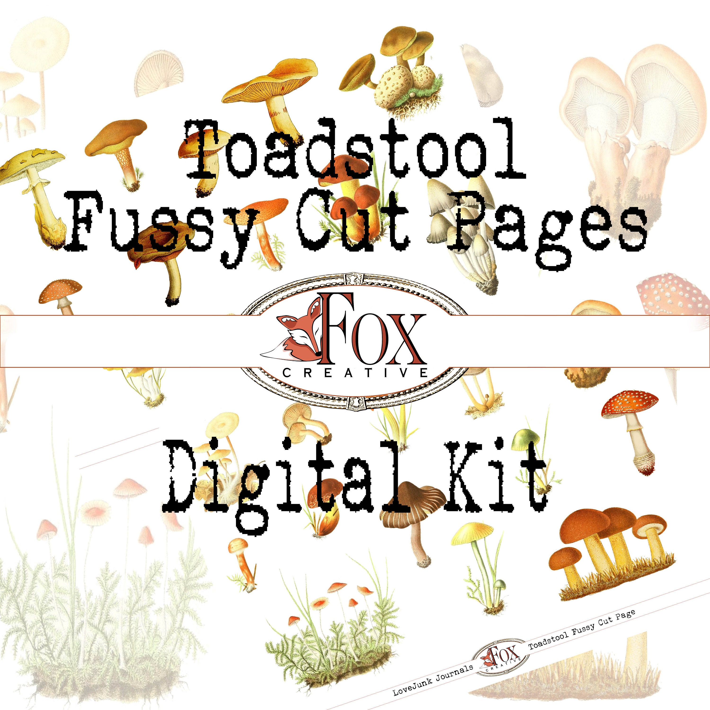Toadstool Images, Fussy Cut Pages, Toadstool Digital Kit DIGI19 33