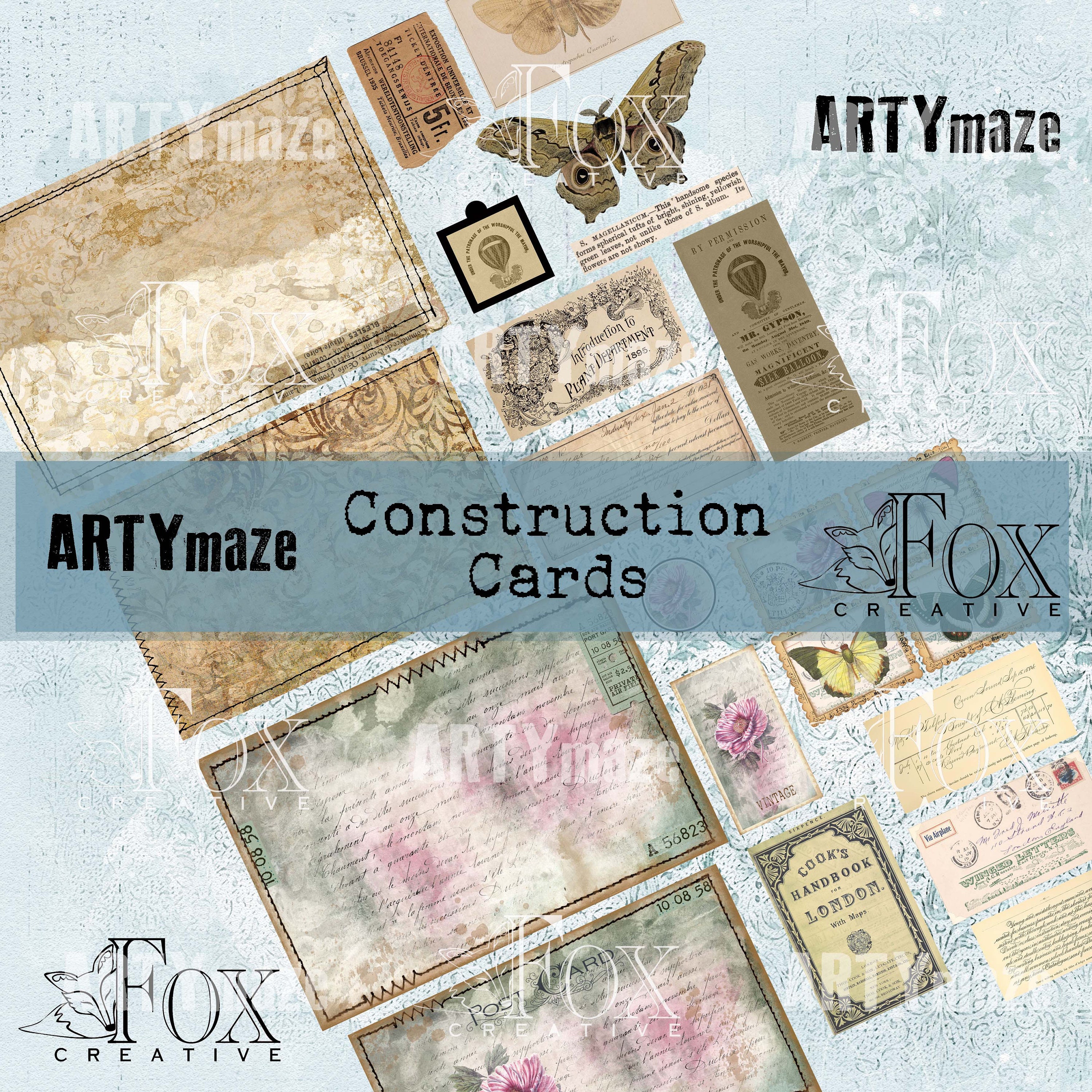 Construction Cards: Digital Journal Kit COLAB20 03 | Etsy