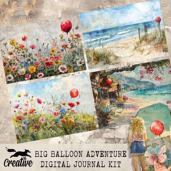 The BIG BALLOON Adventure, Digital Journal/Scrapbooking Kit DIGI24 29