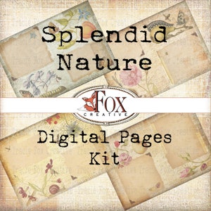 Splendi Nature: digitale kit met dagboekpagina's.  DIGI19 52