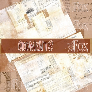 ODDMENTS: Kit di diario digitale collage, carta per scrapbooking stampabile DIGI20 34