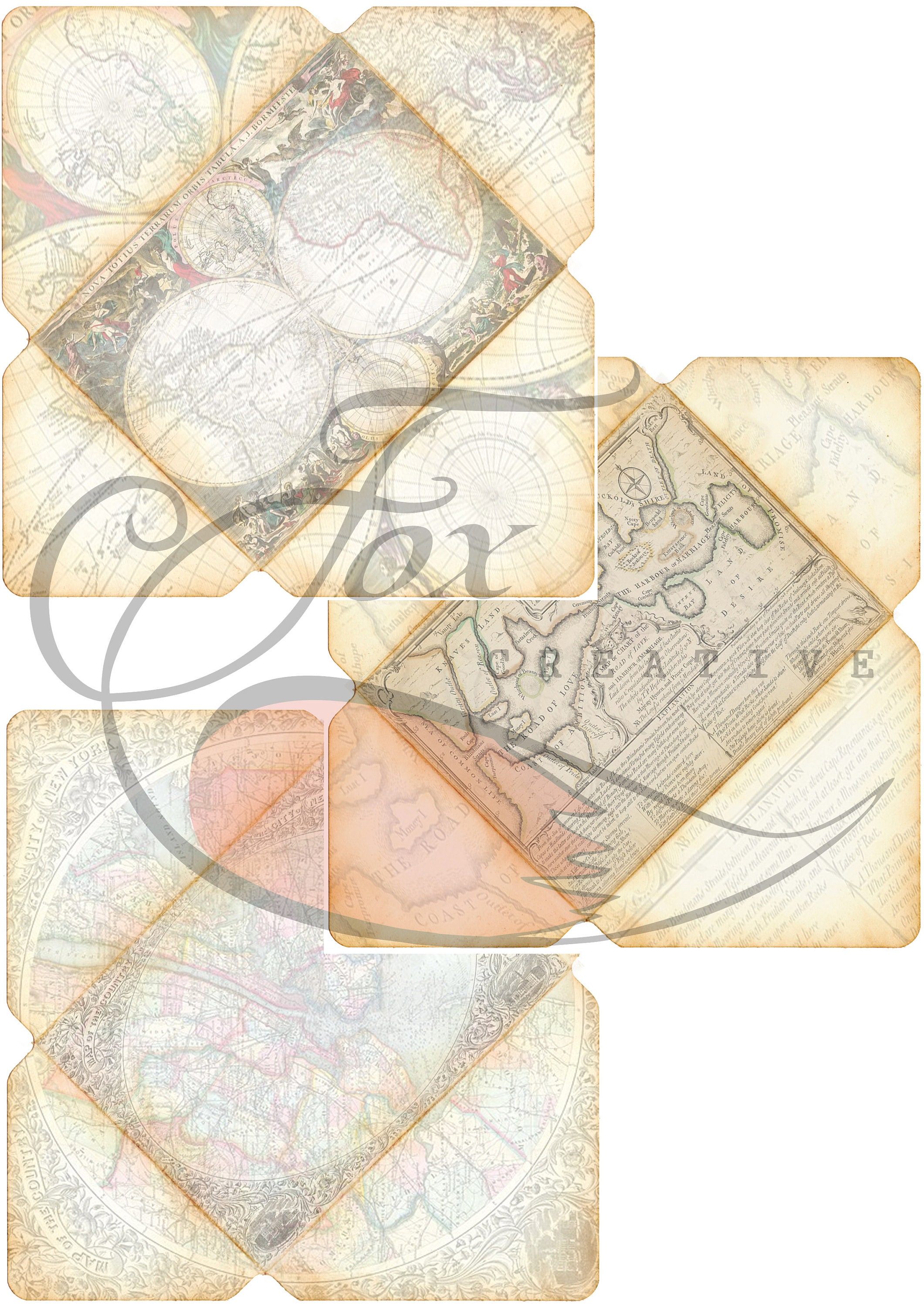 Digital Stationery Set. Historical Navigation. DIGI18 17 Etsy