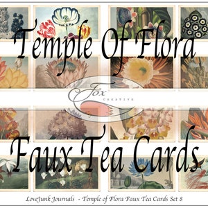 Tempel der Flora Digitale Teekarten. Imitat Teekarten. DIGI18 40