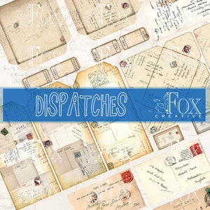 ENVOIS : papiers de journal numérique et album de cartes postales éphémères imprimables.  DIGI20 26