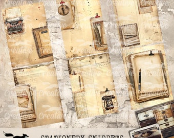 Stationery Snippets, Tall Skinny Journal, Digital Kit, Digital Journal Kit, DIGI24 16