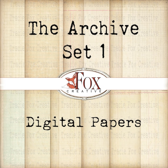 The Archive Set 1, Digital Papers by Lovejunk Journals DIGI19 79 - Etsy The Archive Set 1, Digital Papers by Lovejunk Journals DIGI19 79 - Etsy