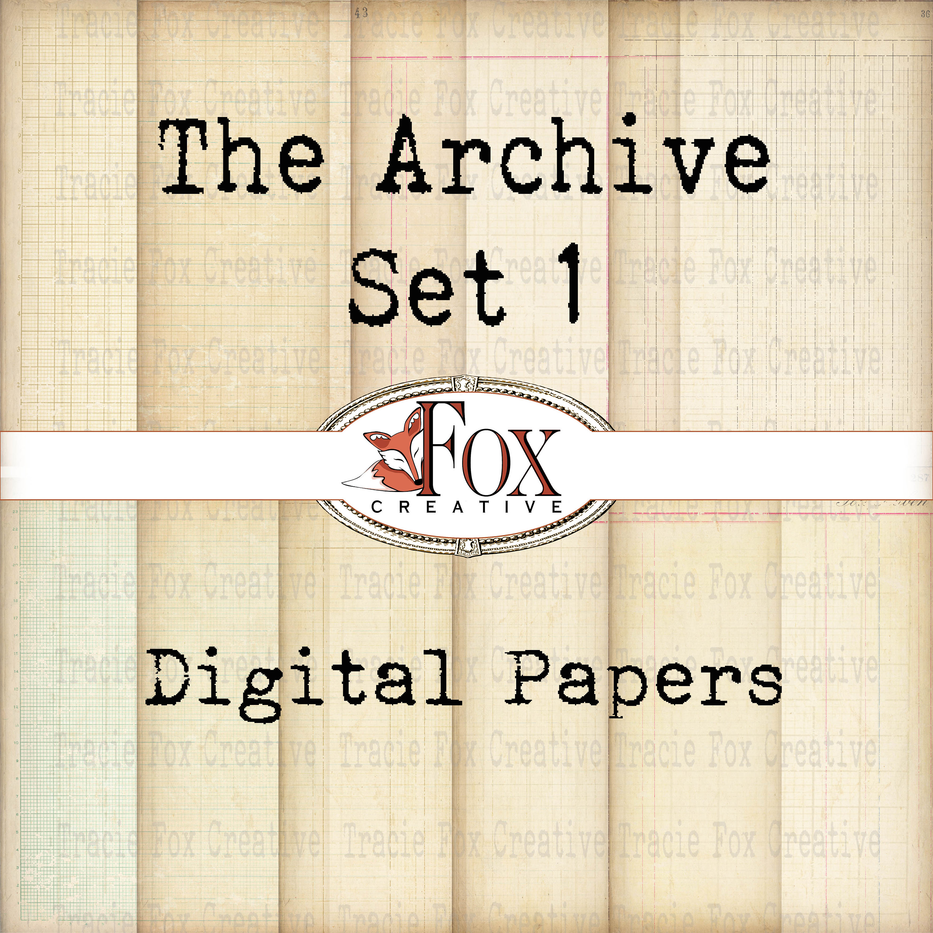 The Archive set 1, Digital Papers by LoveJunk Journals DIGI19 79