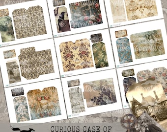 The Curious Case of CRAFTLY HALL, Digital Journal/Scrapbooking, Bases, Ephemera, Fussy Cut Kit, Halloween, DIGI24 27