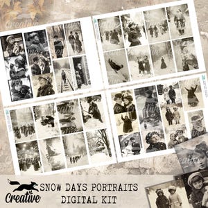 DÍAS DE NIEVE Retratos, Fotografías digitales para diarios/Scrapbooking, Kit digital DIGI24 46