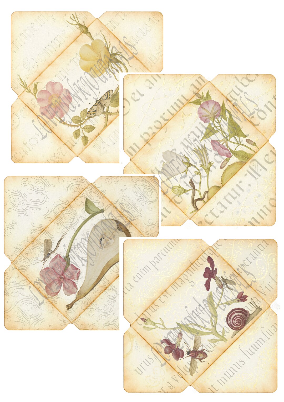Printable Stationery Set. Vivid Nature. DIGI18 14 - Etsy