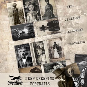 KEEP CREEPING, Creepy/Halloween Portrait, Journal/Scrapbooking Fotos, Digital Kit, DIGI24 37