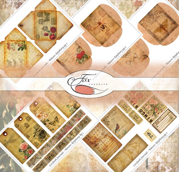 Natures Epiphany: Digital Journal Ephemera Pack.  DIGI18 49