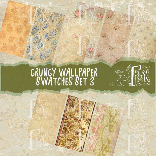 Grungy Wallpaper Swatches SET 3, Digital Kit DIGI21 18