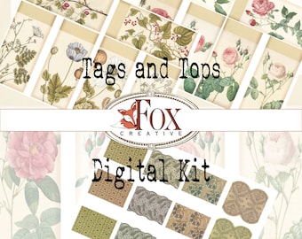 Botanische Tags & Tops Digitales Ephemera Kit DIGI19 16