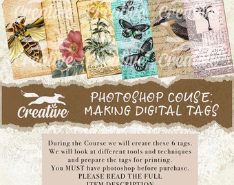 Mini Course: Photoshop - Create Digital Tags and Digital Pages, Course21 02