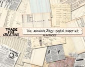 The ARCHIVE 2025 – New, Vintage Papers, Journal Digital Document, Printable Scrapbooking Pages! DIGI25 27