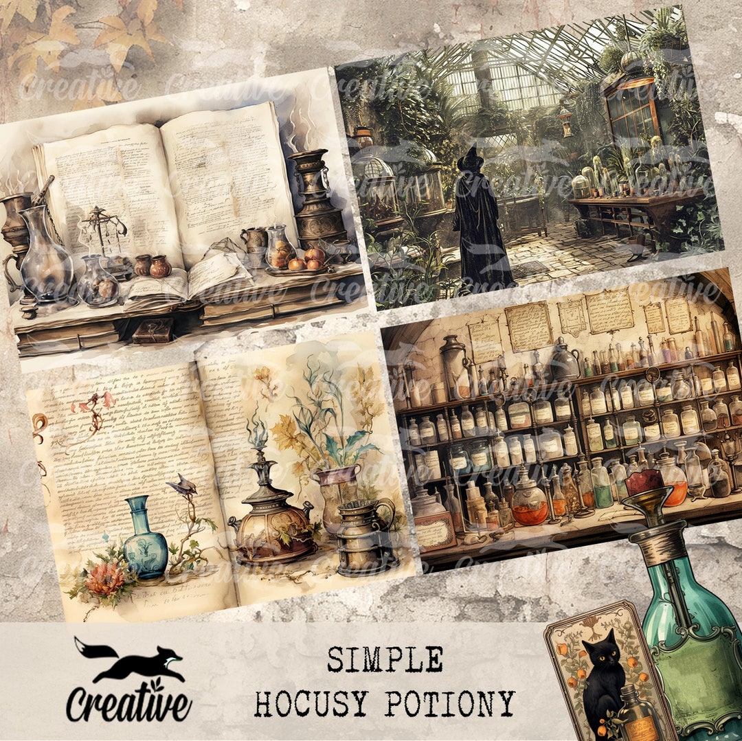 SIMPLE Hocusy Potiony Digital Journal Kit, Printable