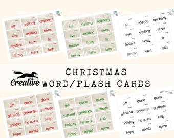 Kerst Word Flash Cards Digitale Kit, DIGI22 41