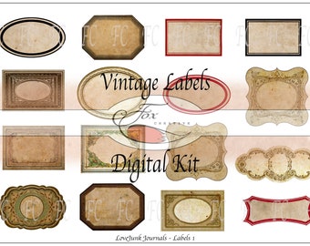 Vintage Digital Fancy Labels DIGI19 81