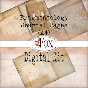 Fragmentology: Collage Digital Journal Pages for A5 Journal.  DIGI19 08