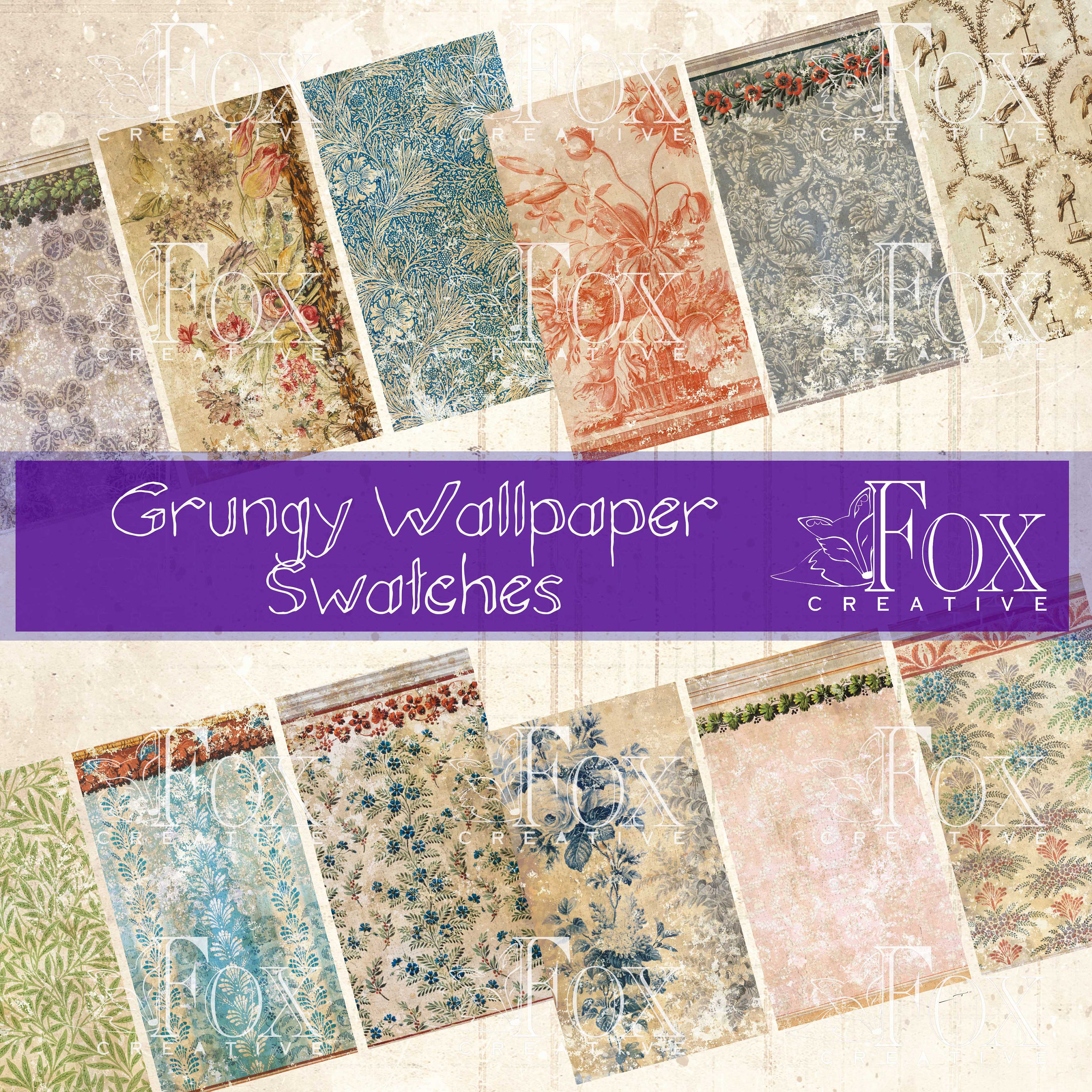 Grungy Wallpaper Swatches, Digital Kit DIGI20 62
