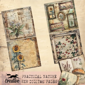 PRAKTISCH 8 x 8 digitaal dagboek/scrapbookpapier, digitale set DIGI25 14