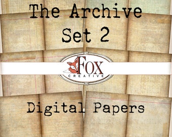 The Archive set 2, Digital Papers by LoveJunk Journals DIGI19 54