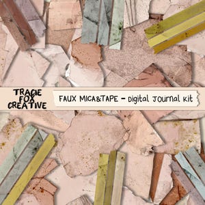 GLIMMERBAND *Druck auf Folie* | Digital Bausatz | Druckbares Junk Journal Mica & Tape | DIGI25 34