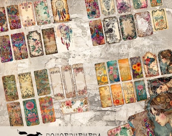 Boho-Ephemera, DIGI24 12, Digital Journal Ephemera Kit